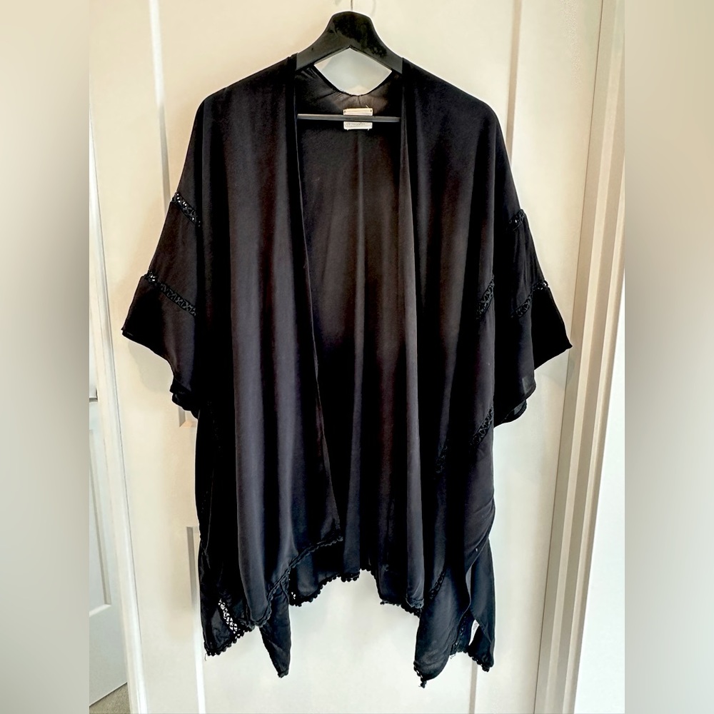 Black Kimono Top
